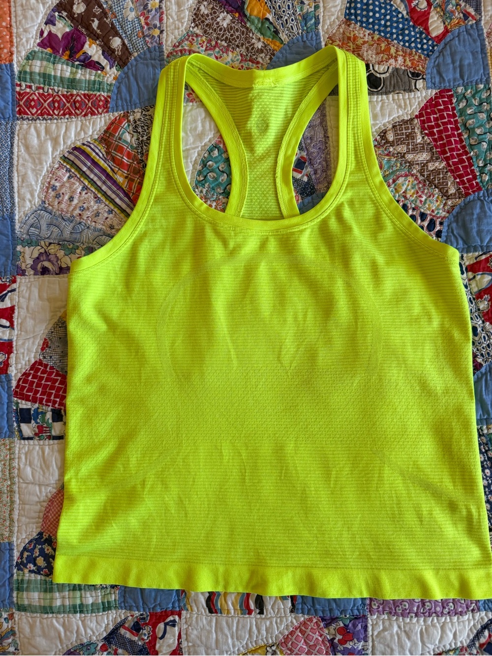 lululemon athletica swifty tech race Neon Yellow Racerback Tank, race length